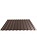 Профнастил окрашенный 1x845 шоколадно-коричневый фото
